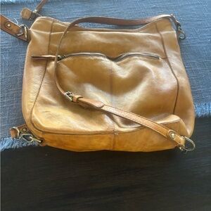 Tan Leather Shoulder Bag